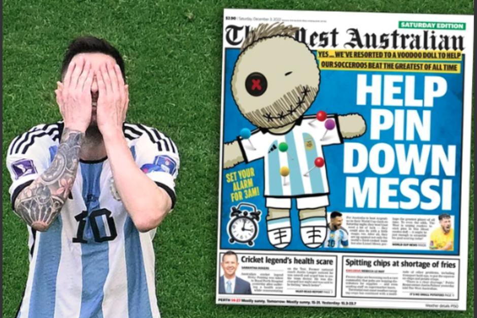 Medio de Australia insta a usar muñeco "vudú" de Messi para que caiga en octavos de final. (Foto: AFP )