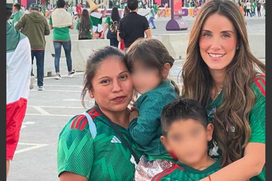 La esposa del jugador mexicano Andrés Guardado, fue criticada por llevar a la niñera a Qatar. (Foto: Instagram)