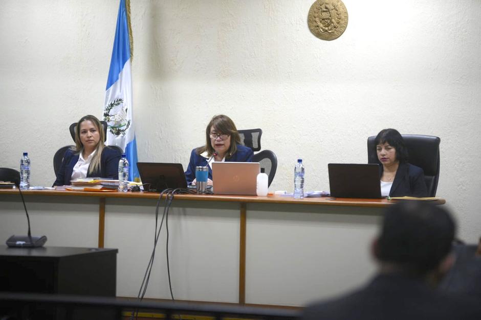 El Tribunal de Mayor Riesgo B explica la sentencia por el caso La Línea. (Foto: Wilder López/Soy502)