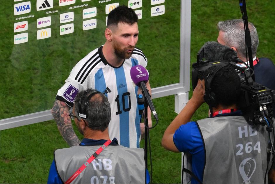 El 10 argentino consiguió un tanto y dos asistencias en el partido del martes contra Croacia. (Foto: AFP)&nbsp;