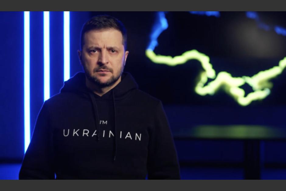 El presidente de Ucrania, Volodimir Zelensky, envió un mensaje que fue rechazado por la FIFA. (Foto: Captura de pantalla)