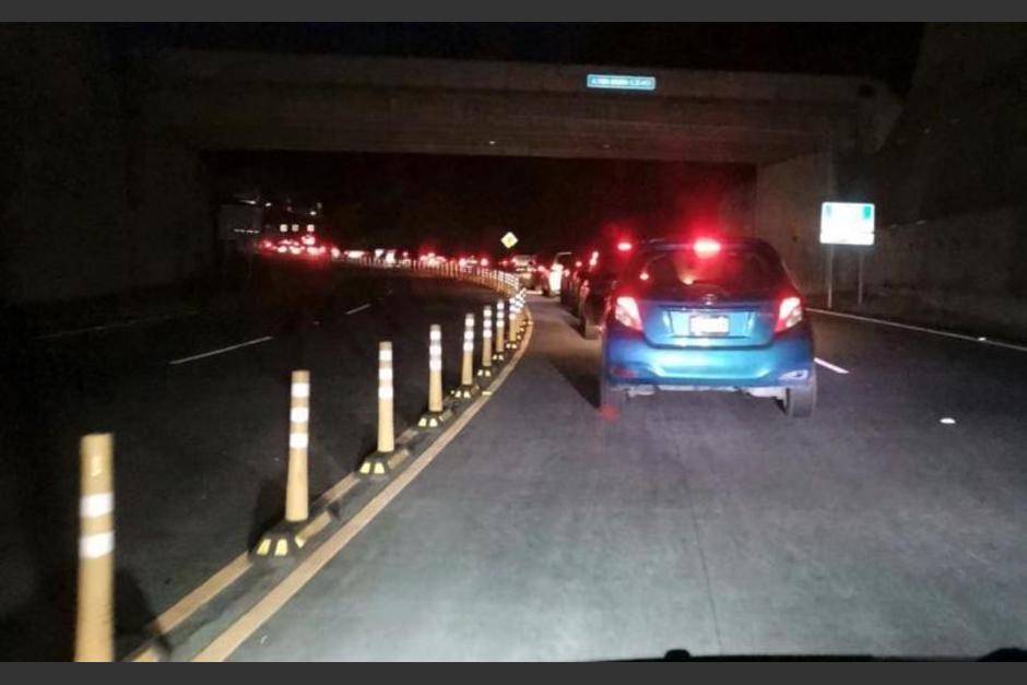 La ruta fue utilizada como v&iacute;a alterna debido al accidente en la Villalobos. (Foto: Archivo/Soy502)