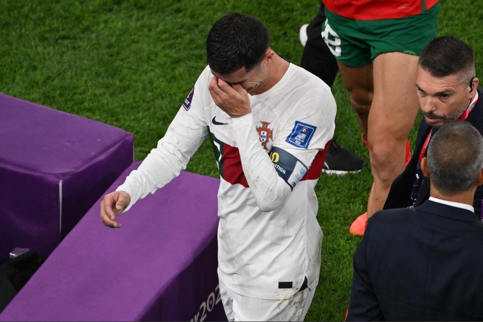 El astro de Portugal en su último partido en Qatar. (Foto: AFP)&nbsp;