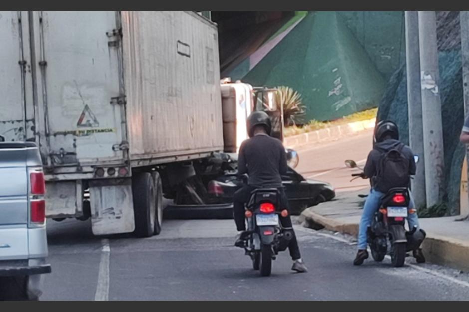 Un accidente de tránsito se registró en El Naranjo. (Foto: PTM)