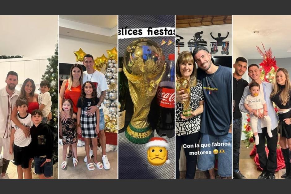 Así fue la celebración de Navidad y los campeones del mundo. (Foto: Infobae)
