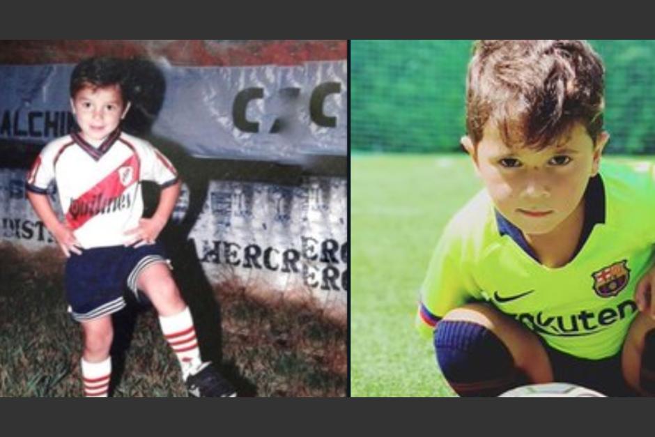 Los usuarios han compartido el parecido de Juli&aacute;n &Aacute;lvarez de peque&ntilde;o con el hijo de Messi.&nbsp;