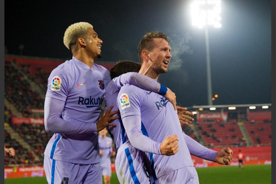 Luuk de Jong logr&oacute; el gol de la victoria del Barcelona frente a Mallorca para la primera victoria catalana en 2022. (Foto: AFP)