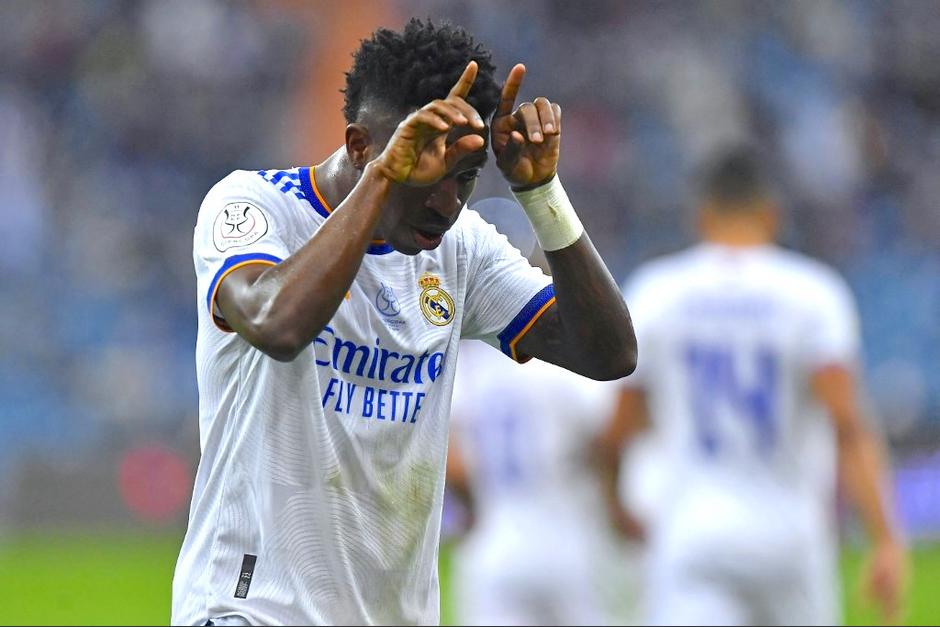 Vinicius Junior marc&oacute; uno de los goles del cuadro merengue ante el Barcelona. (Foto: AFP)
