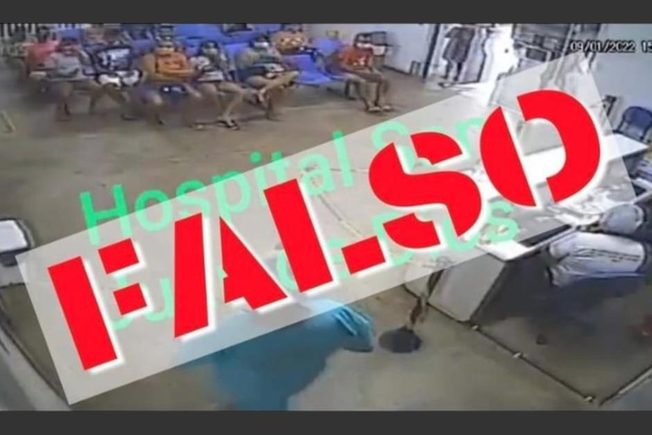 El nosocomio informa que video es falso. (Foto: captura de pantalla)