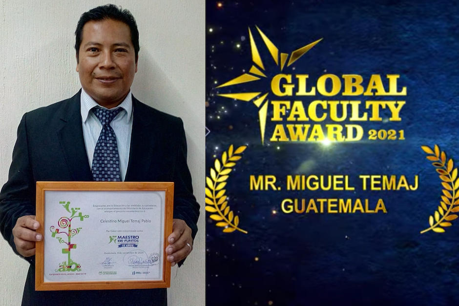 El guatemalteco fue galardonado con un premio internacional. (Foto: Miguel Temaj)