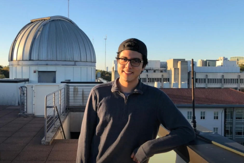 El guatemalteco destaca como astrofísico en el extranjero. (Foto: Diego González)