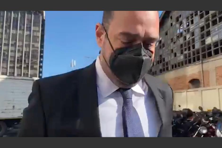 El exfuncionario se encuentra en el juzgado para su primera declaración. (Foto: captura de pantalla)