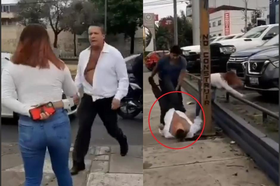 Alfredo Adame fue sometido tras protagonizar una pela contra una pareja por un incidente vial. (Captura Video)