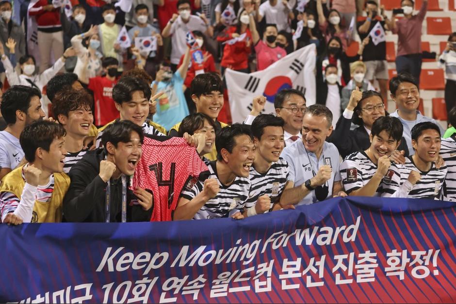Corea del Sur se clasificó al mundial de Catar este 1 de febrero. (Foto: AFP)