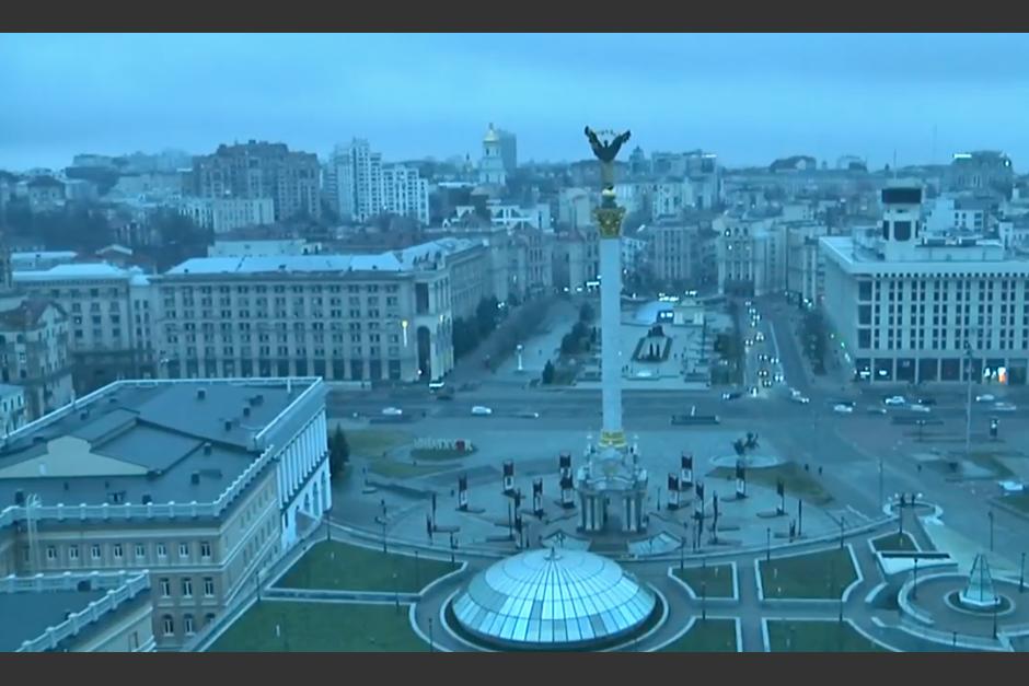 Los habitantes de la capital de Kiev fueron alertados de la invasión rusa. (Foto: captura de pantalla)
