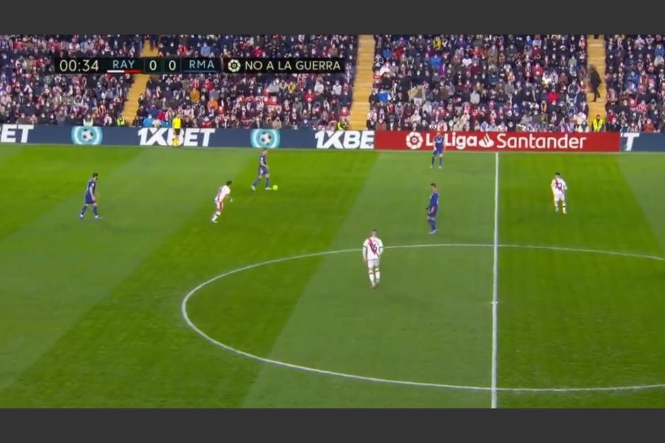 Los juegos de LaLiga se suman a las muestras de rechazo a la guerra entre Rusia y Ucrania. (Captura Pantalla)