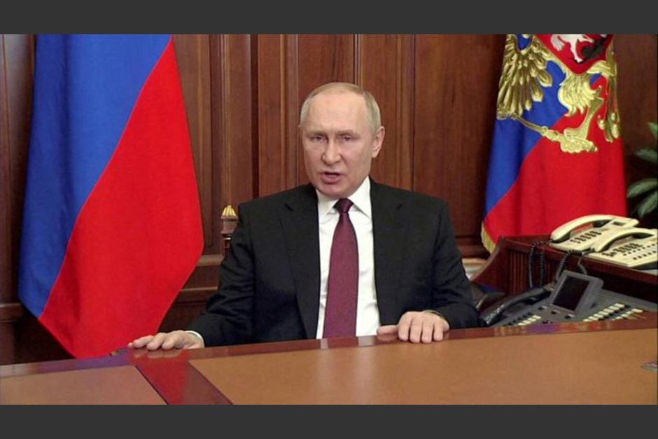 Putin hizo el anuncia en un mensaje televisado. (Foto: Twitter)