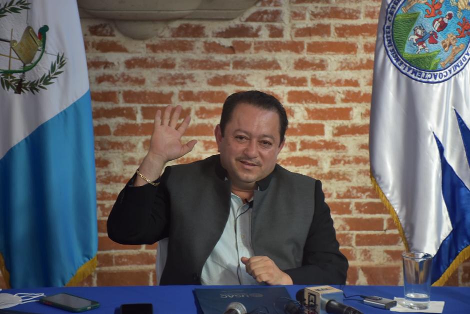 Walter Mazariegos durante la campaña para rector de la Usac. (Foto: Facebook)&nbsp;