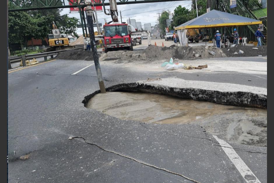 El lodocreto se termin&oacute; de colocar el 17 de junio y el d&iacute;a siguiente desapareci&oacute;. (Foto: archivo/Soy502)