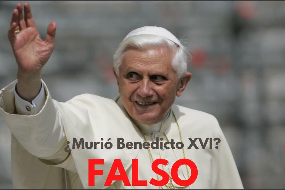 Supuesta muerte de Benedicto XVI habría sido publicada en una cuenta falsa. (Foto: Soy502)