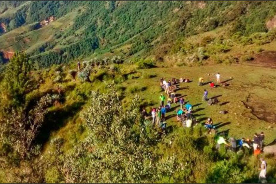 Un grupo de alpinistas sufri&oacute; un trauma cuando ascend&iacute;an al Volc&aacute;n Zunil, en Quetzaltenango. (Foto: Eventos Guatemala)