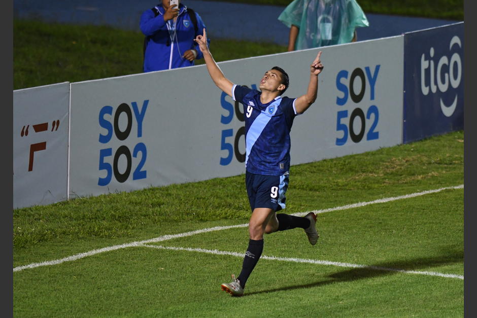 Rubio Rubin marcó dos goles en la victoria de Guatemala sobre República Dominicana. (Foto: Nuestro Diario)