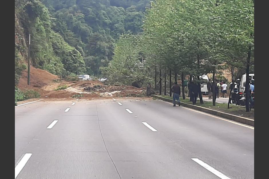 No se reportan soterrados a causa del derrumbe. (Foto: Municipalidad de Mixco)