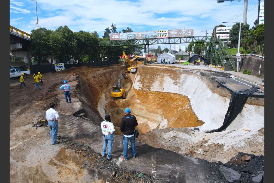 Los trabajos siguen su curso y se espera que en las próximas horas se pueda dar con los colectores. (Foto: Carlos Alonzo/Soy502)