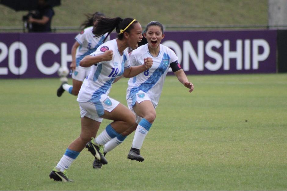 Keyla Romero marcó uno de los goles para las guatemaltecas que clasificaron a octavos de final del premundial Sub20. (Foto: Fedefut)