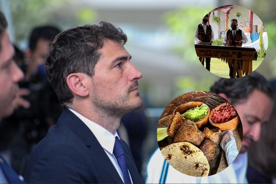 Iker Casillas comparti&oacute; en su cuenta de Instagram a un grupo de personas hace m&uacute;sica en la marimba y un plato de chicharrones y carnitas. (Foto: Soy502)&nbsp;