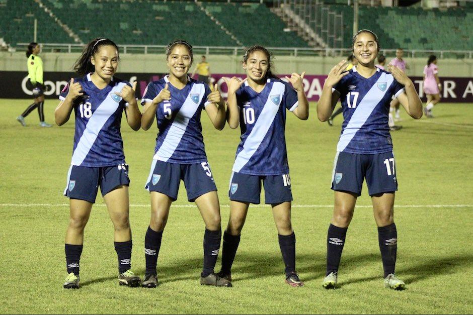 Guatemala venci&oacute;n 2-0 a bermuda en el campeonato Femenino Sub20 (Foto: Fedefut)