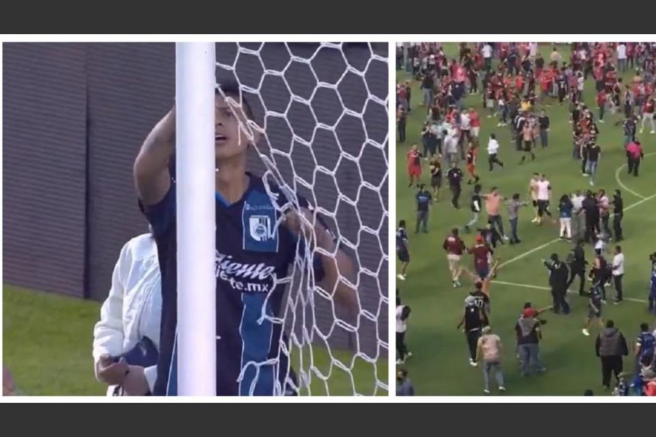 Algunos queretanos portaban armas, lo cual rompe el protocolo. (Foto: El Heraldo)