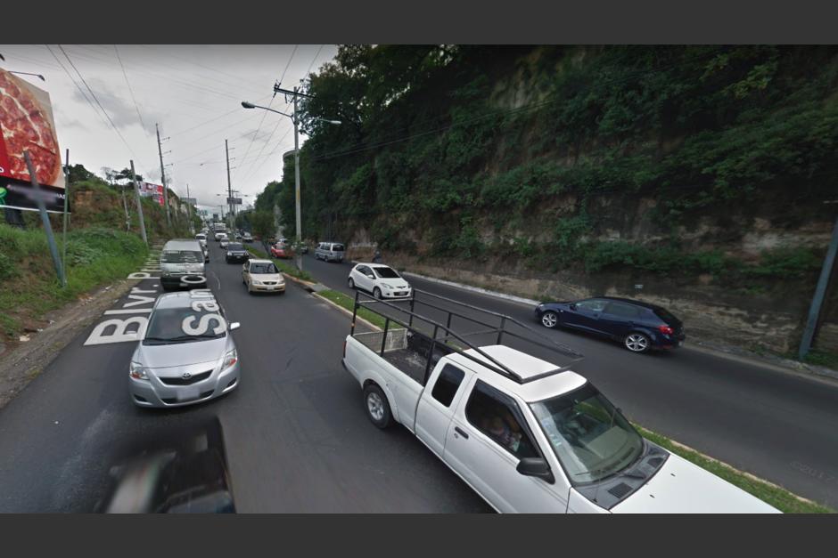 Debido al tráfico, en Mixco se habilitarán cuatro carriles reversibles. (Foto: Google Maps/Soy502)&nbsp;