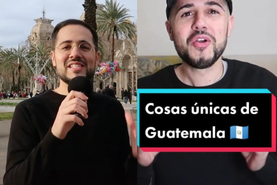 El español decidió contar en su cuenta de tuiter qué le enamoró de Guatemala. (Fotos: Tik Tok)