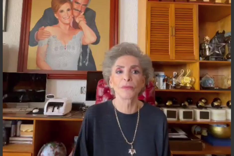 Do&ntilde;a Cuquita, esposa de quien en vida fuera Vicente Fern&aacute;ndez, envi&oacute; un fuerte comunicado. (Foto: Captura de pantalla)&nbsp;