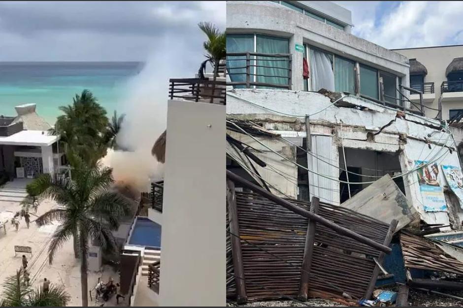 La explosión en el hotel Kool Beach en Playa del Carmen, Quintana Roo, dejó a dos personas fallecidas. (Foto: Noticaribe)