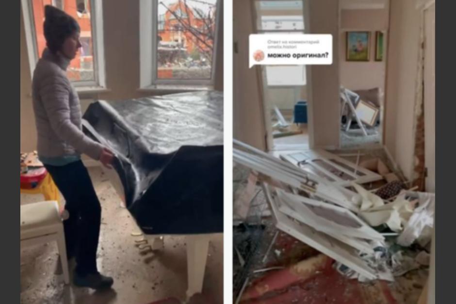 Una pianista tocó una melodía para despedirse de su hogar luego de que este fuera bombardeado. (Foto: Captura de pantalla)