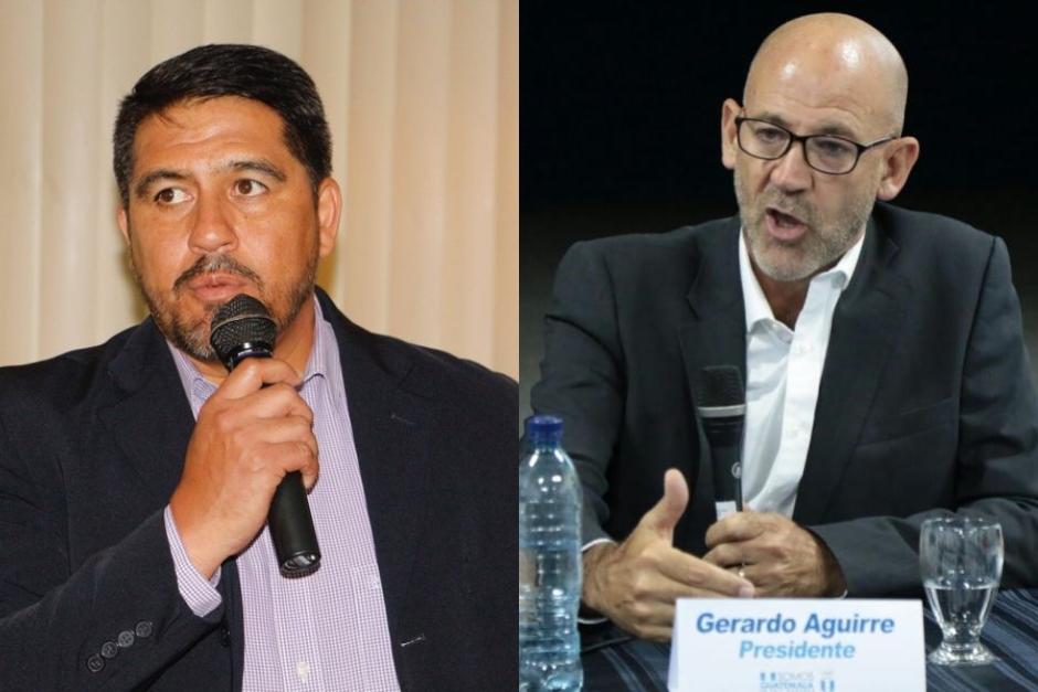 Jorge Rodas y Gerardo Aguirre se disputan la presidencia del Comité Olímpico Guatemalteco (COG). (Fotos: Twitter Emisoras Unidas y archivo / Soy502 )&nbsp;