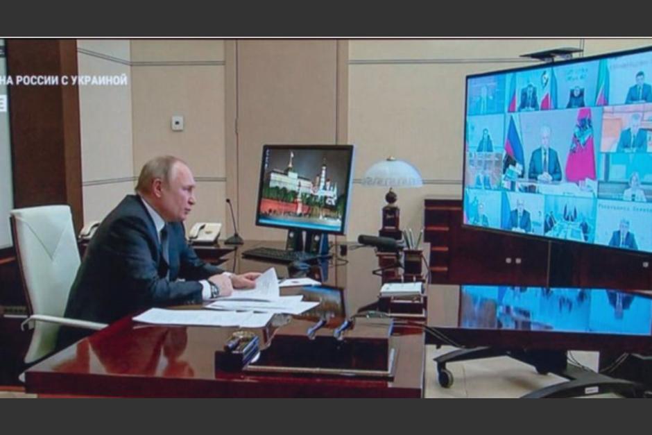 Putin envió su amenazante mensaje el pasado miércoles. (Foto: captura de pantalla)