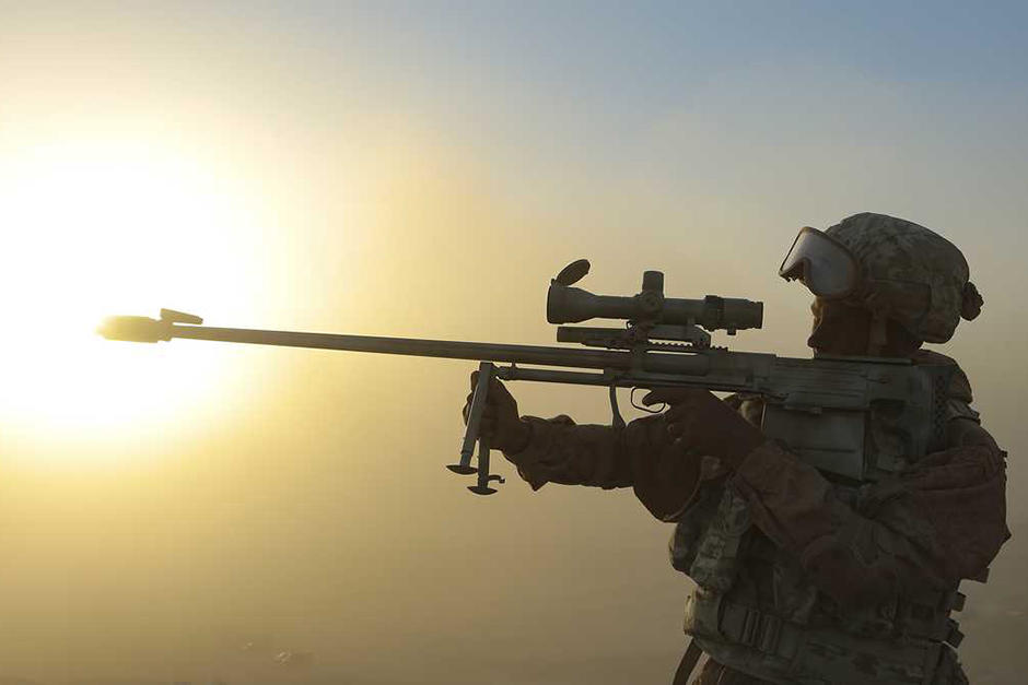 Los francotiradores de ucrania fueron entrenados por Estados Unidos desde 2014. (Foto: AFP)&nbsp;