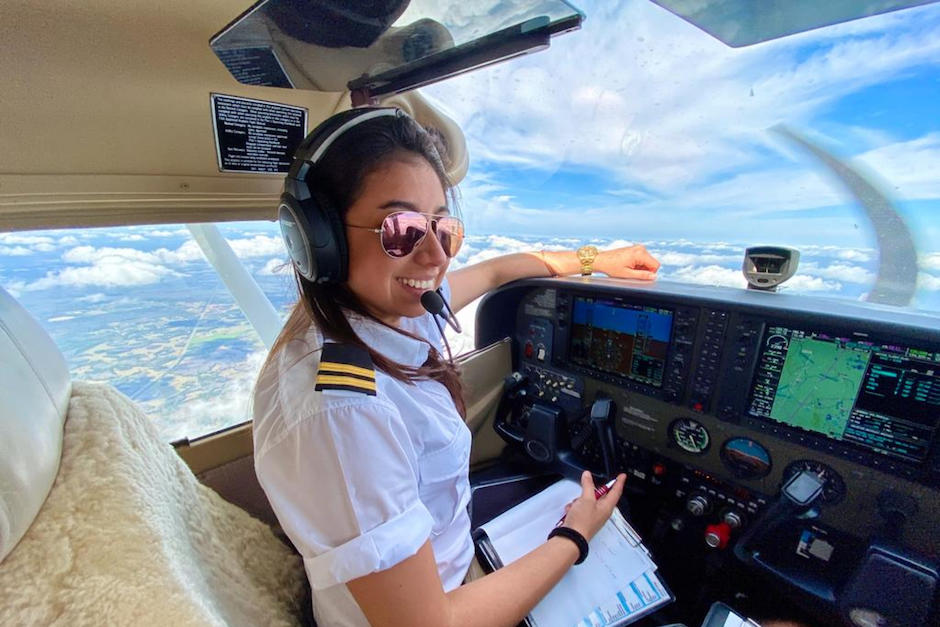 Sofía logró conquistar los cielos con mucha perseverancia y esfuerzo, ahora destaca en Alemania. (Foto: Sofía Arriola Batres)