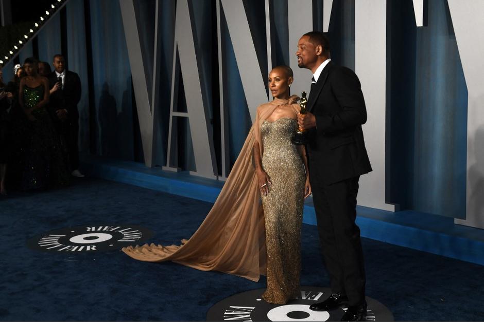 Jada Pinkett, la esposa de Will Smith, fue blanco de burlas por el presentador Chris Rock durante la entrega de los Oscar. (Foto: AFP)&nbsp;