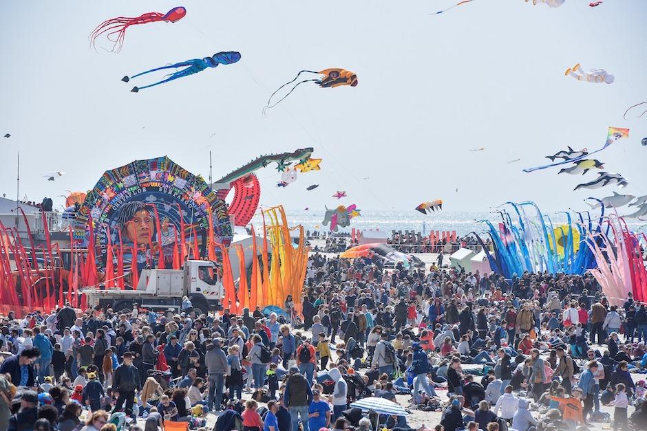 Los barriletes de Guatemala destacaron en un gran festival internacional. (Foto: Rencontres Internationales de Cerfs Volants de Berck sur Mer)