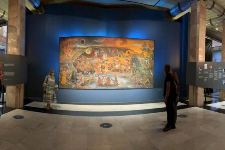 El famoso mural de la artista guatemalteca se exhibe en México. (Foto: Instituto Nacional de Bellas Artes y Literatura México)