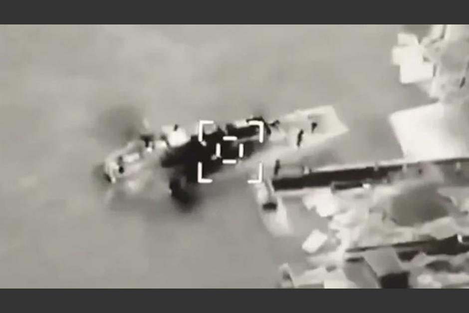 Según las autoridades ucranianas, el barco fue atacado este 7 de mayo. (Captura Video)