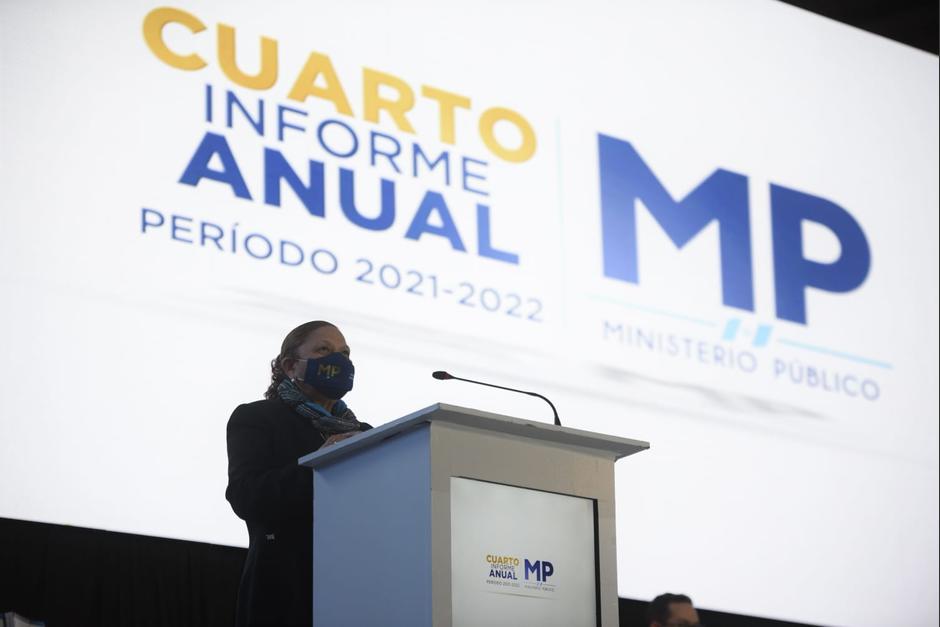 La fiscal general, Consuelo Porras, presentará el cuarto informe anual. (Foto: Wilder López/Soy502)