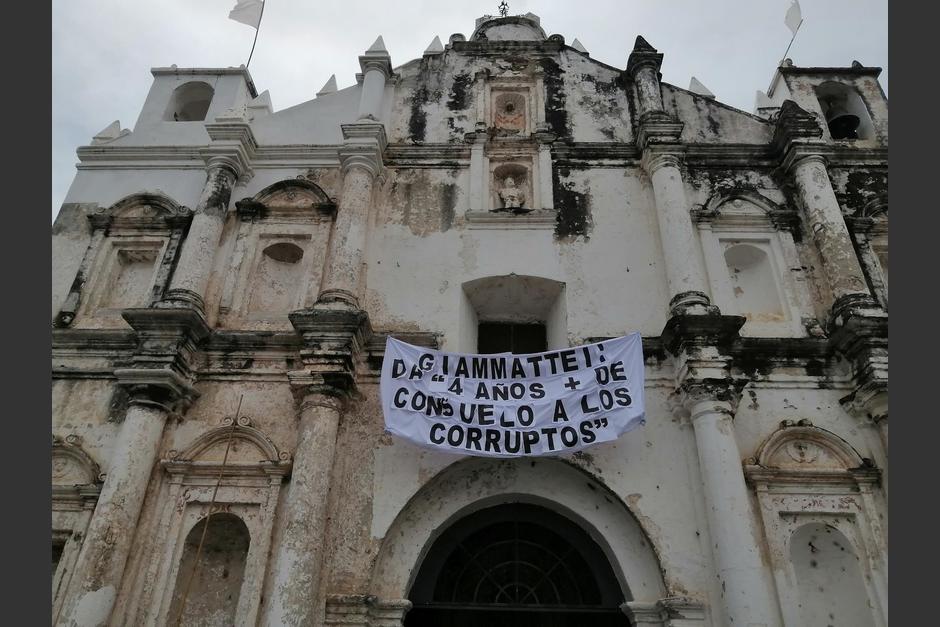 Pobladores de Jutiapa enviaron un mensaje a presidente Alejandro Giammattei. (Foto: Twitter)