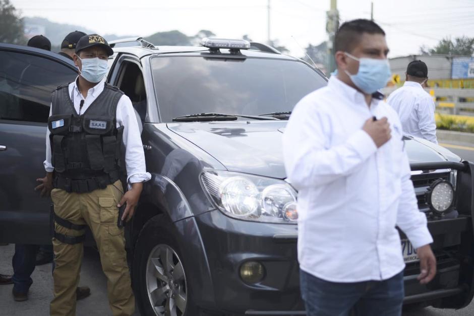 El presidente Alejandro Giammattei viaja con más de 20 personas para resguardar su seguridad. (Foto: Wilder López/Soy502)