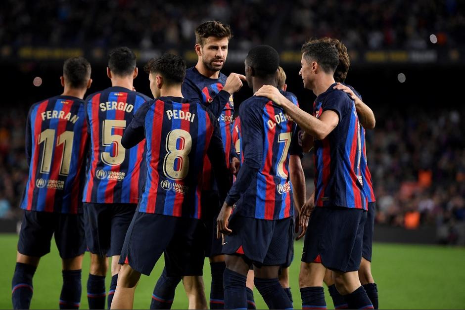 Barcelona recibió a Almería en el último partido de Gerard Piqué. (Foto: AFP)