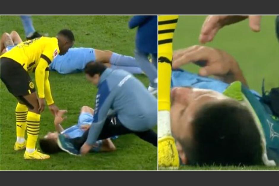 Médico resbaló y golpeo a futbolista que requería atención médica. (Foto: Captura de pantalla)